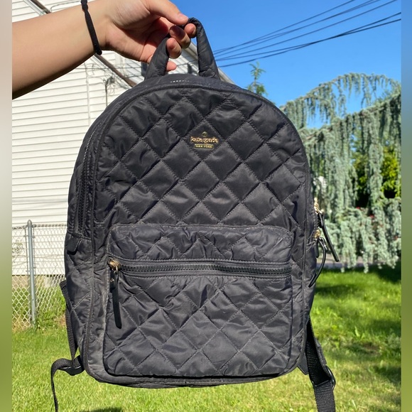 Kate Spade Quilted Backpack in Black - Picture 1 of 5